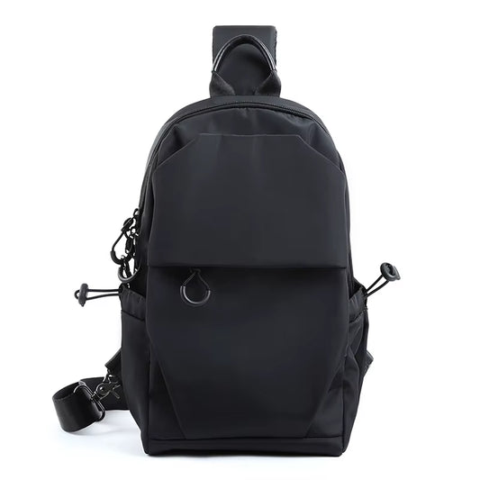 Men'S Sling Bag Large Capacity Unisex Waterproof Shoulder Sling Chest Bag Anti-Theft