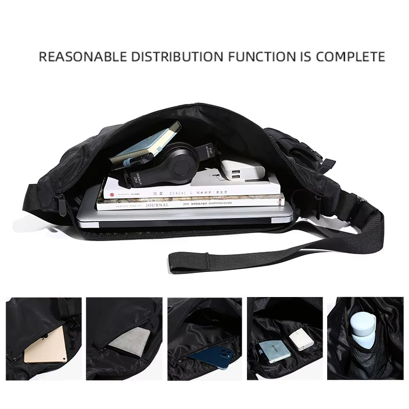 Custom Sport Fashion Style Messenger Crossbody Bag for Men Custom Shoulder Bag