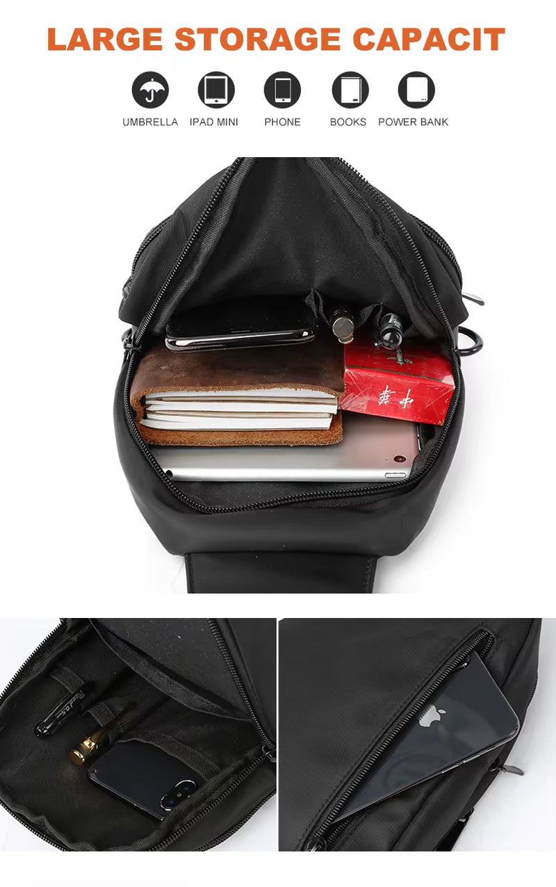 MOYYI Crossbody Sling Bag Sport Outdoor Shoulder Bags for Men Sling Bags