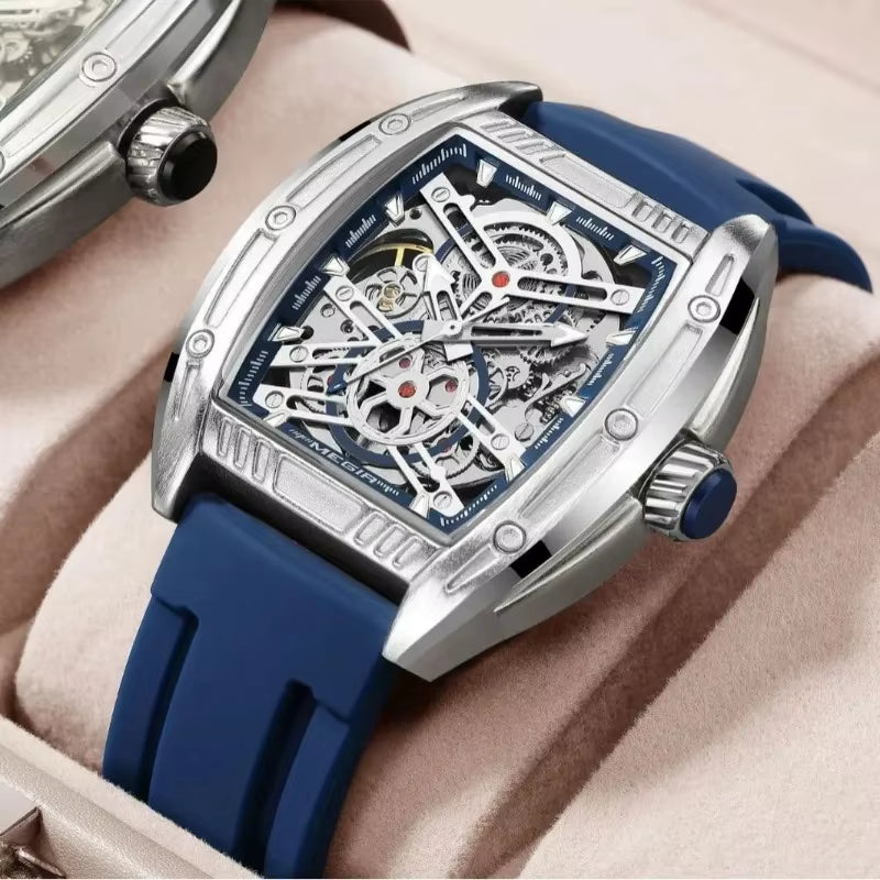 MEGIR 8601 Fashion Men Automatic Mechanical Watch Skeleton Luxurious Luminous Waterproof Casual Wristwatch for Man Reloj Hombre