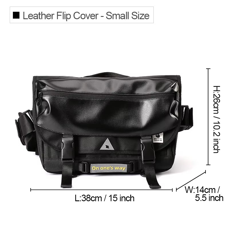 MOYYI Messenger Bags Large Capacity Male Tourist Cycling Messenger Bags for Men Sling Crossbody Bag