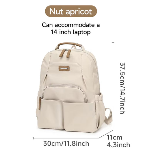 Simradia Lightweight Oxford Multifunctional Backpack for Women 14 Inch Laptop Schoolbag for Girl Lady Travel Backpack