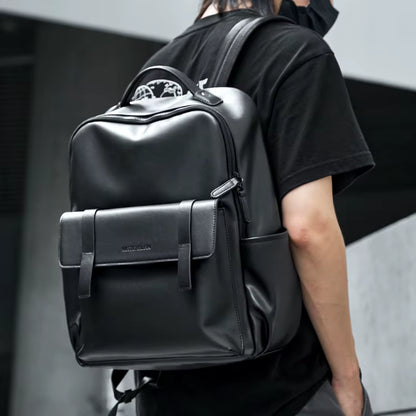 Eco-Friendly PU Leather Backpack for Travel Backpack Bags for Men Laptop Backpack