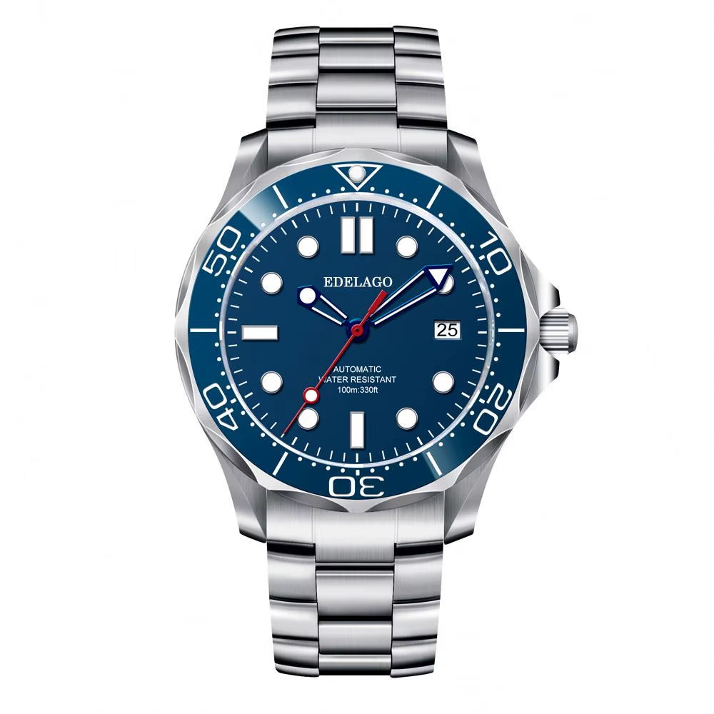 EDELAGO Kinetic Energy Series NH35/2824/8500 Luxury Ceramic Seahorse Mechanical Diving Watch Fashion Sports Men'S ROLE Watch