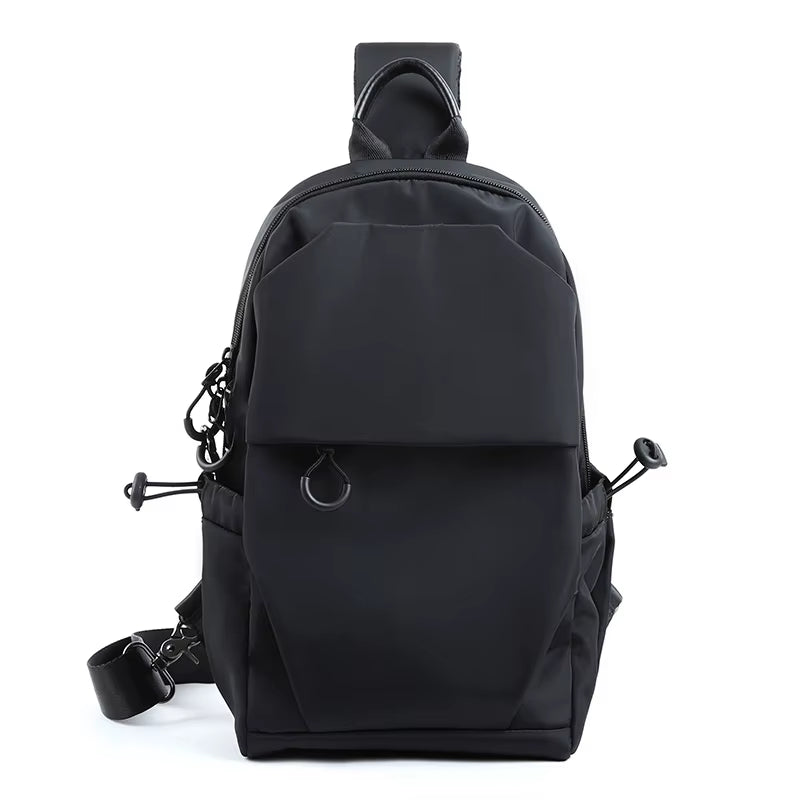Men'S Sling Bag Large Capacity Unisex Waterproof Shoulder Sling Chest Bag Anti-Theft