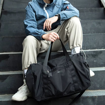 Sports Gym Bag Foldable Storage Lightweight Waterproof Weedend Travel Duffel Bag for Men