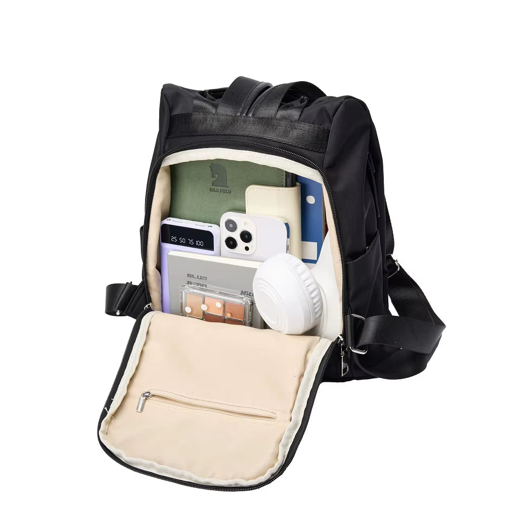Lightweight Anti-Theft Backpacks for Women Nylon Backpack Ladies Large Capacity Travel Backpacks
