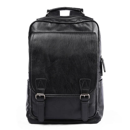 Fashion PU Laptop Backpack Travelling Waterproof PU Leather Laptop Backpack for Men Backpack - MCROONS.COM