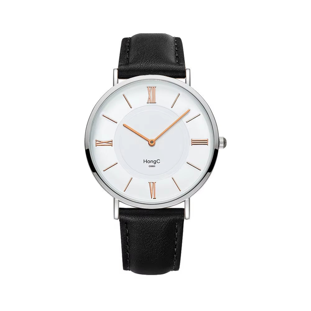 YAZOLE D C0801 Hot Selling Modern Men Black Quartz Watches Minimalist Case Waterproof Custom Wristwatches Relojes