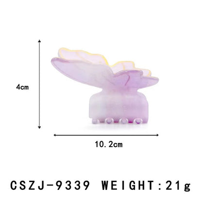 High Quality Hot Selling 10Cm Solid Color Large Butterfly Hair Claw Cute Engraved Women'S Claw Clip Customization - MCROONS.COM