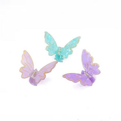 High Quality Hot Selling 10Cm Solid Color Large Butterfly Hair Claw Cute Engraved Women'S Claw Clip Customization - MCROONS.COM