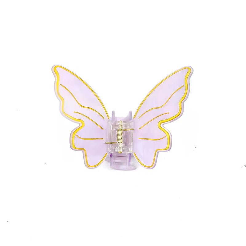 High Quality Hot Selling 10Cm Solid Color Large Butterfly Hair Claw Cute Engraved Women'S Claw Clip Customization - MCROONS.COM