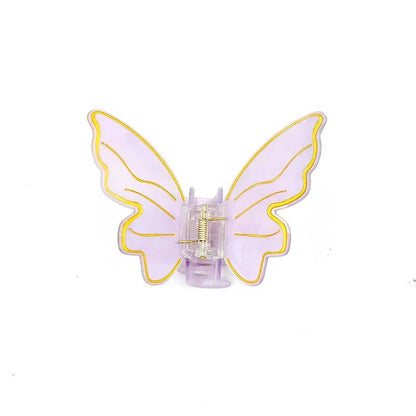 High Quality Hot Selling 10Cm Solid Color Large Butterfly Hair Claw Cute Engraved Women'S Claw Clip Customization - MCROONS.COM