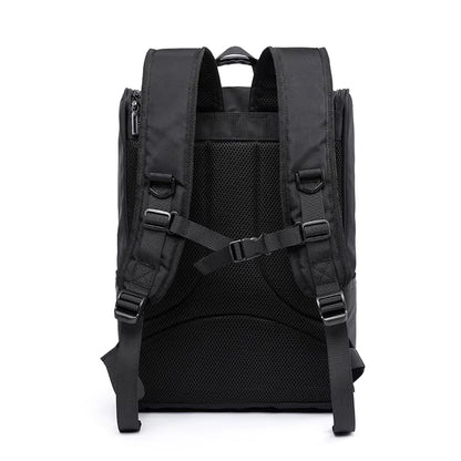 Laptop Backpack Leisure School Bag Stylish Daypack Large Capacity Fashion High Quality Waterproof for Men Black Polyester MOYYI - MCROONS.COM