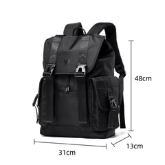 Large Capacity Men'S Backpack Flip Travel Backpack Fit 17 Inch Laptop Backpack Bags