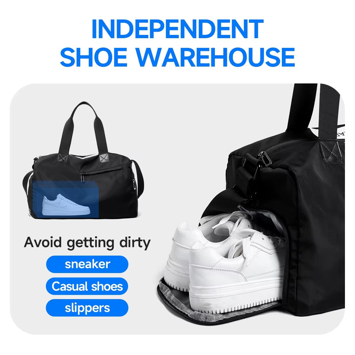 Large Capacity Travel Bag for Men Carry on Duffle Bag Custom Logo Sport Gym Bags - MCROONS.COM