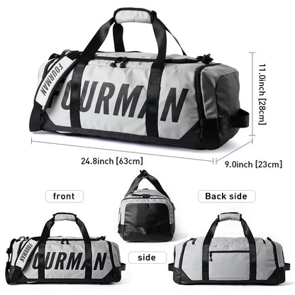 Large Capacity Unisex Duffel Bags Multi - Function Travel Bag Backpack Oxford Zipper Outdoor Gym Bags Sports Men'S Tote Handbag - MCROONS.COM