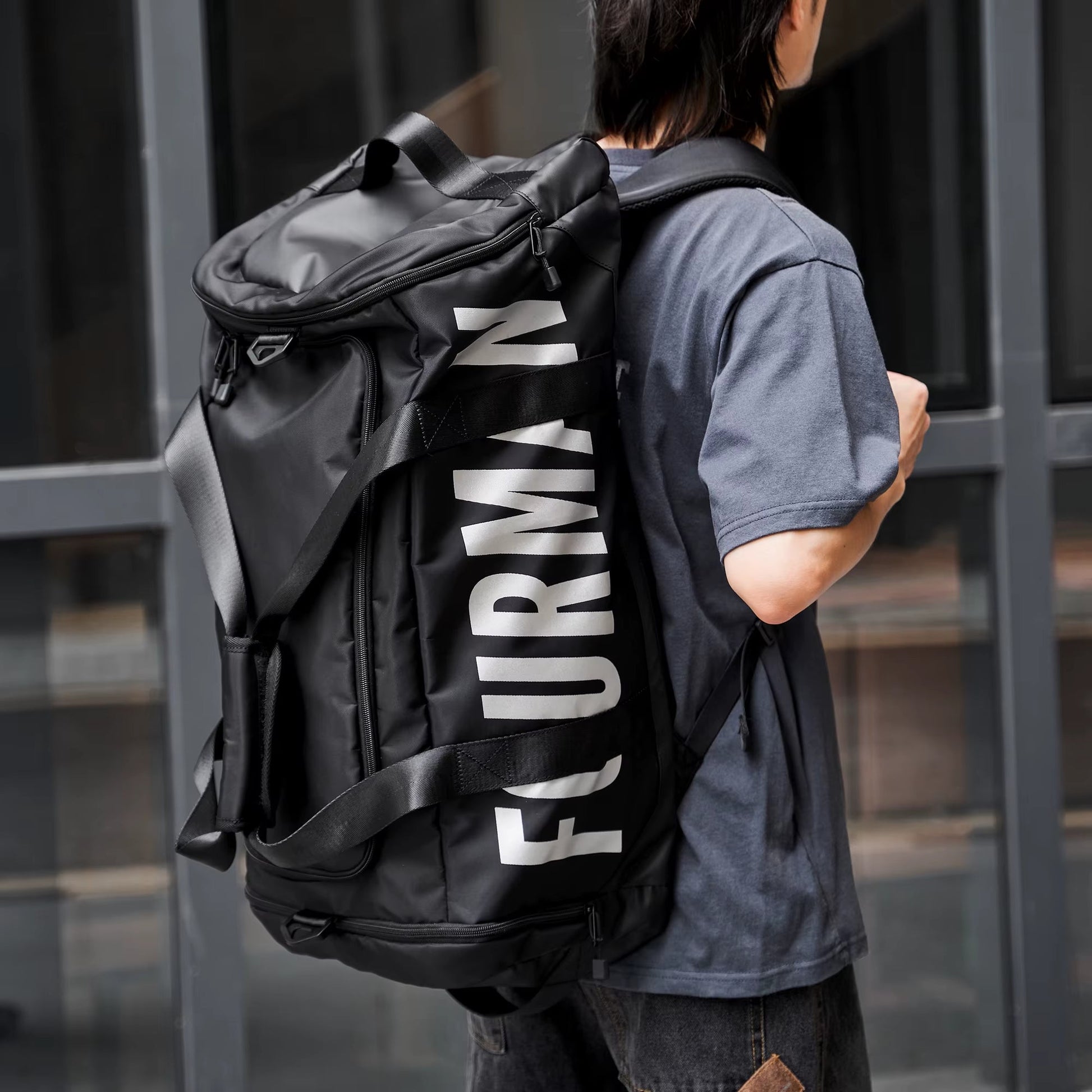 Large Capacity Unisex Duffel Bags Multi - Function Travel Bag Backpack Oxford Zipper Outdoor Gym Bags Sports Men'S Tote Handbag - MCROONS.COM