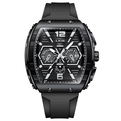 LIGE 89108 Business Wristwatch Waterproof Sport Men'S Watch Casual Silicone Date Quartz Wrist Watches for Men Relogio Masculino - MCROONS.COM