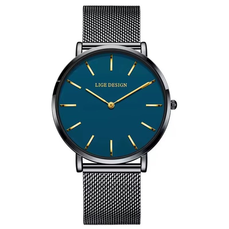 LIGE 89191 Elegant Women Watches Fashion Simple Ladies Quartz Clock Lady Wristwatch Waterproof Ultra - Thin Watch Relogio Feminino - MCROONS.COM