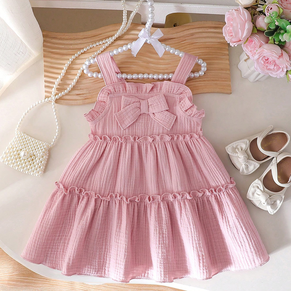 Baby Girl Knitted Bow Cake Skirt Dress