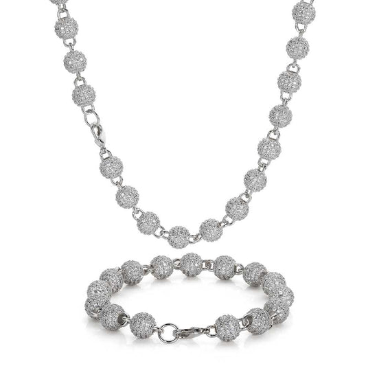 S925 sterling silver moissanite bead chain necklace featuring sparkling gemstone beads and a delicate jewelry design.