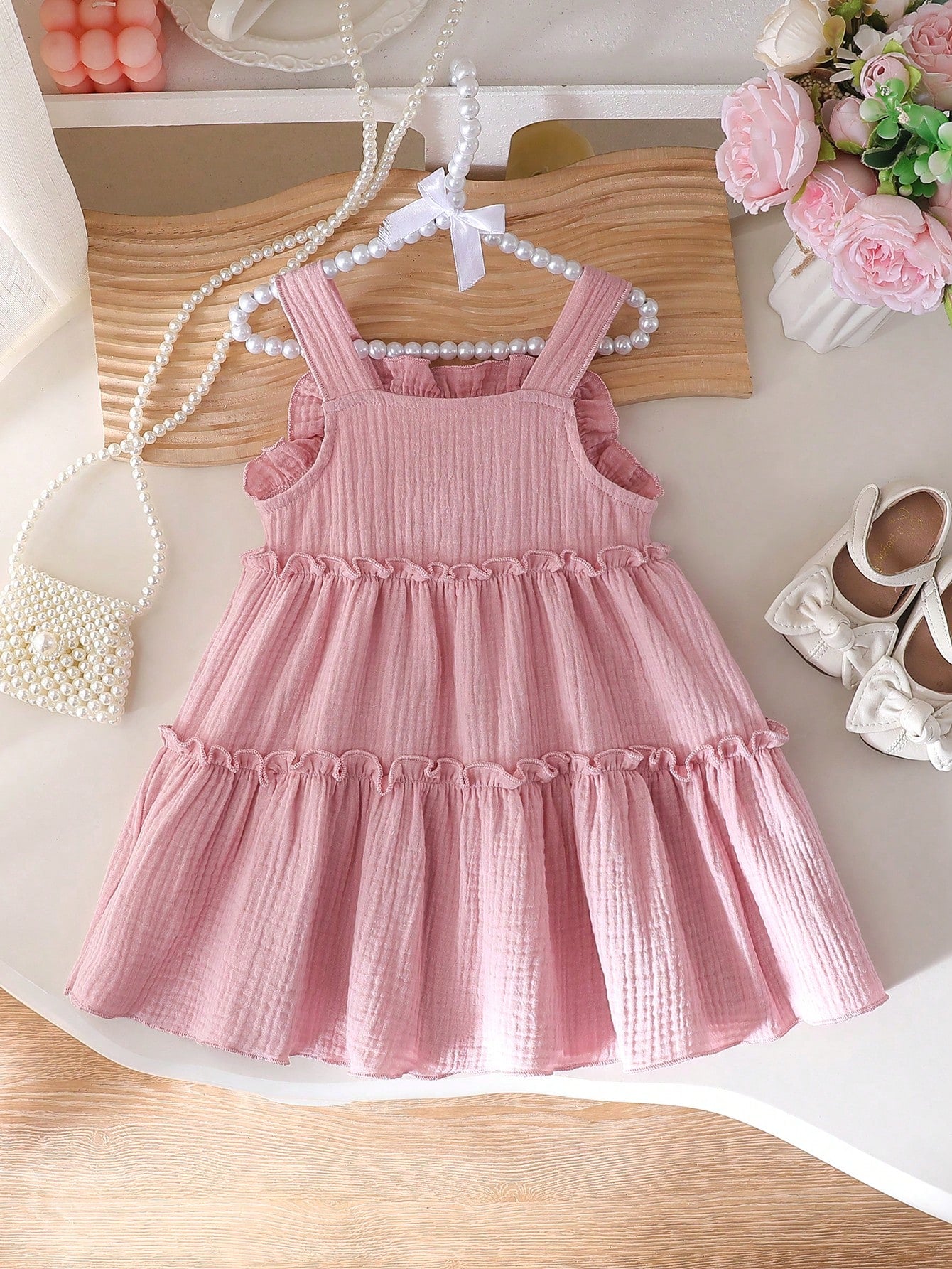 Baby Girl Knitted Bow Cake Skirt Dress