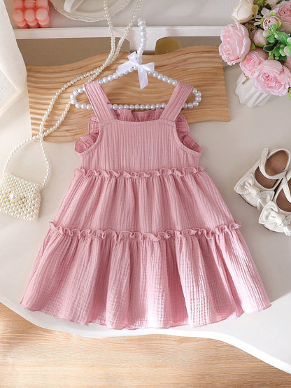 Baby Girl Knitted Bow Cake Skirt Dress