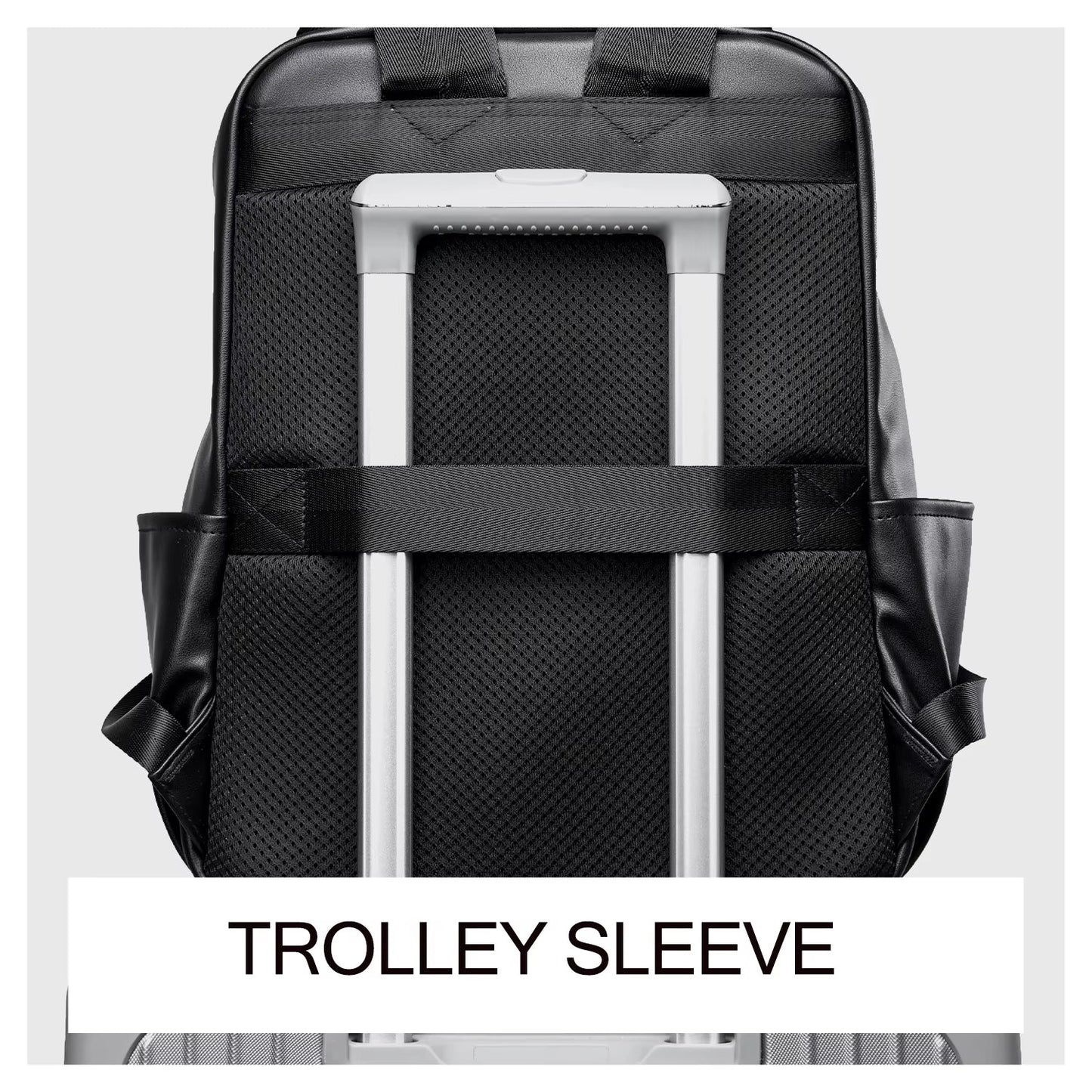 Mate Elan PU Leather Laptop Bags for Men Rucksack Waterproof Business PU Leather Backpack - MCROONS.COM