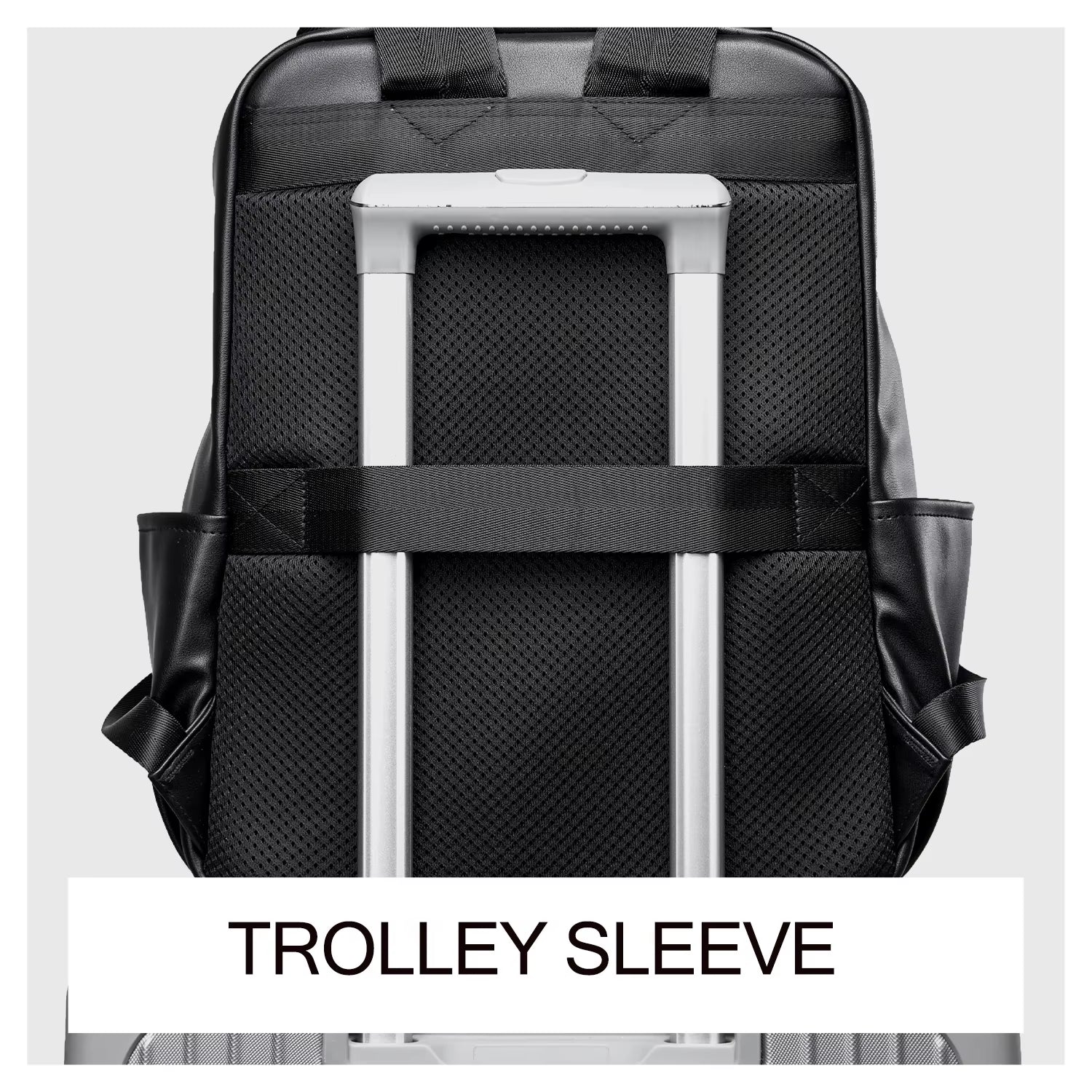 Mate Elan PU Leather Laptop Bags for Men Rucksack Waterproof Business PU Leather Backpack - MCROONS.COM