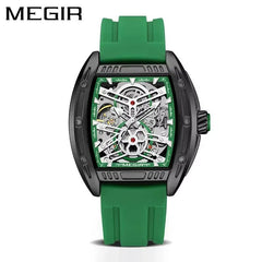 MEGIR 8601 Fashion Men Automatic Mechanical Watch Skeleton Luxurious Luminous Waterproof Casual Wristwatch for Man Reloj Hombre