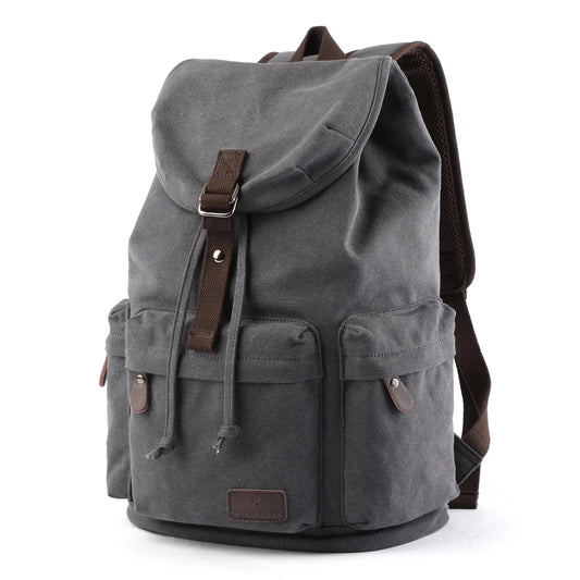 MOYYI Anti - Theft Canvas Bag for Men Outdoor Knapsack Hiking Laptop Backpack - MCROONS.COM