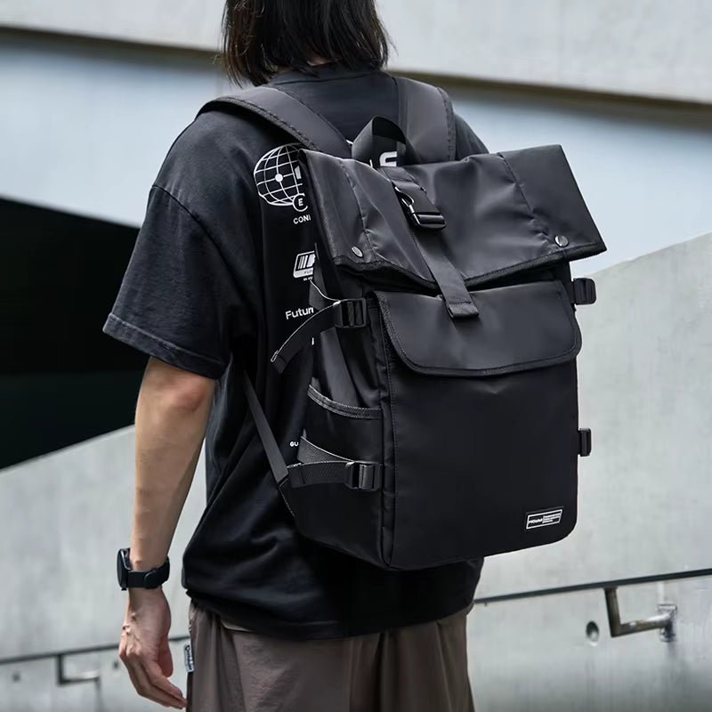 MOYYI Cycling Rolltop Bags for Men Laptop Backpack Minimalist Style Men'S Rolltop Backpack Bags - MCROONS.COM