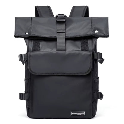 MOYYI Cycling Rolltop Bags for Men Laptop Backpack Minimalist Style Men'S Rolltop Backpack Bags - MCROONS.COM