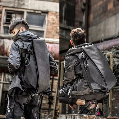 MOYYI Fashion OEMODM Mens Durable USB Charging Smart Oxford Backpack Waterproof Business Laptop Backpack Customized Logo - MCROONS.COM