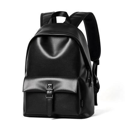 MOYYI Fashion PVC Leather Laptop Backpack for Men Anti - Theft Waterproof Men'S Backpacks Travel School Bags Outdoor - MCROONS.COM