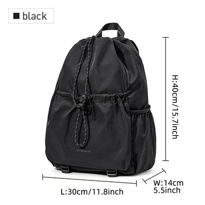 MOYYI Large Capacity Oxford Travel Casual Backpacks for Man Oxford 16 Inch Laptop Backpack Waterproof Drawstring School Bag - MCROONS.COM