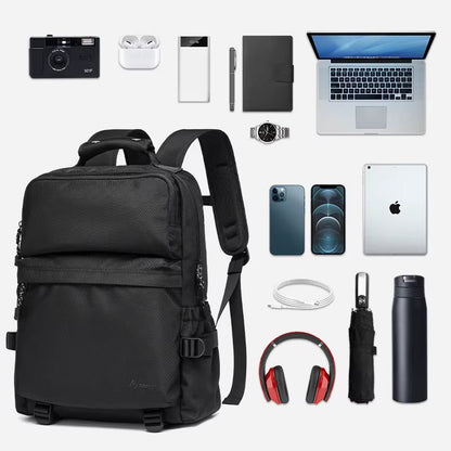 MOYYI Lightweight 14 Inch Laptop Backpack for Men Durable Nylon Travel Backpacks Zipper Men'S Backpack for Business - MCROONS.COM