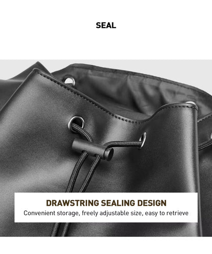 MOYYI Luxury PU Leather Bags for Men'S Backpack Business Travel Laptop Backpack - MCROONS.COM