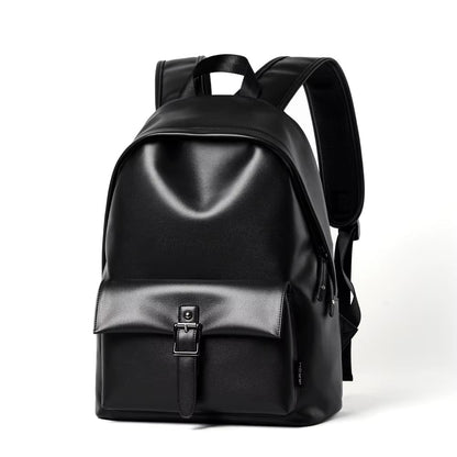MOYYI Luxury PU Leather Travel Backpack Bags for Men Laptop Bag Faux Leather Backpack Bags - MCROONS.COM