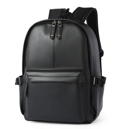 MOYYI Men's PU Leather Travel Backpack with Laptop Compartment - MCROONS.COM