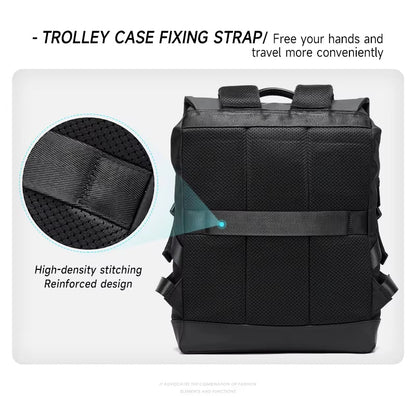 MOYYI Waterproof Flap Travel Backpack Bags for Men Business Laptop Backpack Bags - MCROONS.COM