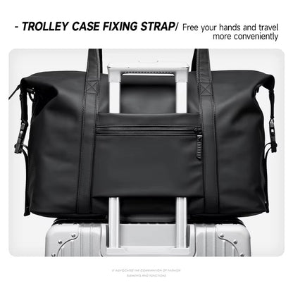 MOYYI Wholesale Customized Men'S Travel Bag PVC Duffel Bag for Men Large Capacity Unisex Waterproof Outdoor Gym Travel Bags - MCROONS.COM