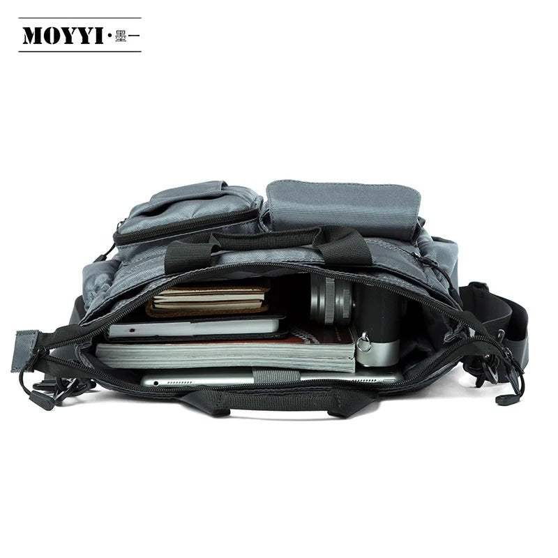 Multi - Functional Crossbody Bags for Men Business Waterproof Briefcase Laptop Messenger Bag - MCROONS.COM