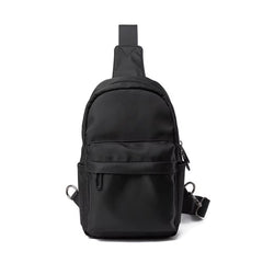 Newest No Logo Pure Waterproof Chest Bag Travel Siger Shoulder Bag School Chest Sling Bag for Women Men