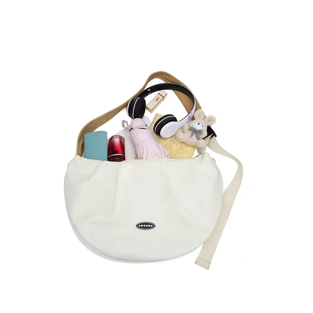 NOXXON Nylon Shoulder Bag Multi Pocket Casual Waterproof Crossbody Sling Bag with Zipper Large Capacity for Travel Daily Use - MCROONS.COM