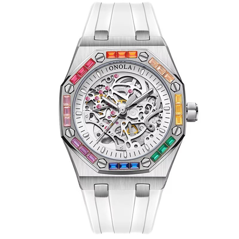 ONOLA 3834D Leisure Luminous Sports Waterproof Watch Men Customisable Build Your Own Mechanical Automatic Watch - MCROONS.COM