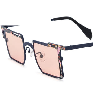Square Titanium Sunglasses - MCROONS - front view
