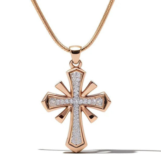 Pendant Jewelry Pendant & Charms Fine Silver Cross Religious 925 Sterling Silver Party Zircon Sample Making,Mould Making CN;GUA - MCROONS.COM