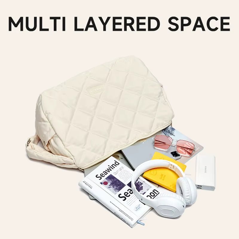Puffy Tote Bag for Women Shoulder Bag for Women Crossbody Purse Padded Shoulder Bag - MCROONS.COM